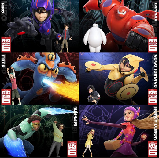 แนะนำตัวละครจากหนัง Big hero 6